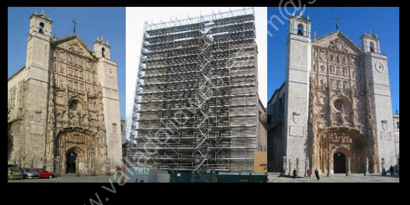 Valladolid - Iglesia de San Pablo - Antes y despues 000