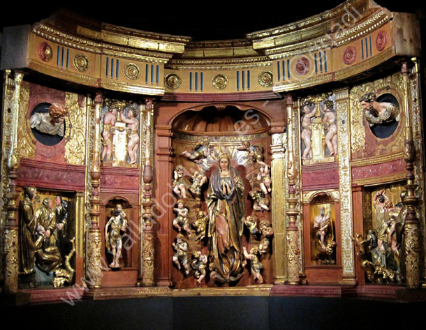 017 Valladolid - Museo N. Colegio San Gregorio - Alonso Berruguete. Retablo de San Benito el Real