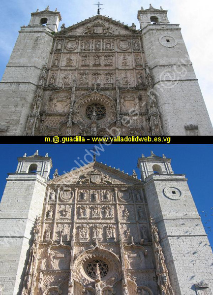 Valladolid - Iglesia de San Pablo - Antes y despues 001
