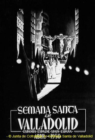 Semana Santa de Valladolid cartel de la JCSSVA 1950