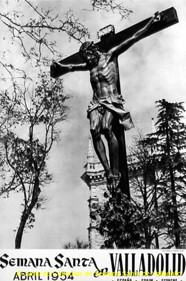 Semana Santa de Valladolid cartel de la JCSSVA 1954