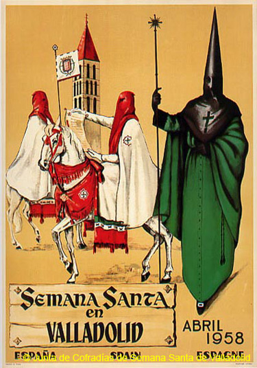 Semana Santa de Valladolid cartel de la JCSSVA 1958